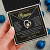Forever Love Necklace 14K White Gold Finish | 2 | Personalized To My Memaw Gifts Necklace From Granddaughter Grandson Grateful Thank You Memaw Birthday Mothers Day Jewelry Customized Gift Box Message Card | teecentury