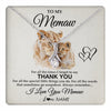 Alluring Beauty Necklace 14K White Gold Finish | 1 | Personalized To My Memaw Necklace From Granddaughter Thank You Lion Memaw Gift For Mothers Day Birthday Gift Christmas For Memaw Gift Box Message Card | teecentury