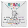 Forever Love Necklace 14K White Gold Finish | 1 | Personalized To My Memaw Necklace From Grandkids Granddaughter We Squeezed This Necklace Memaw Birthday Mothers Day Jewelry Customized Gift Box Message Card | teecentury