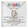 Forever Love Necklace 18K Yellow Gold Finish | 1 | Personalized To My Memaw Necklace From Grandkids Granddaughter We Squeezed This Necklace Memaw Birthday Mothers Day Jewelry Customized Gift Box Message Card | teecentury