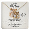 Forever Love Necklace 18K Yellow Gold Finish | 1 | Personalized To My Meme Necklace From Granddaughter Thank You Lion Meme Gift For Mothers Day Birthday Gift Christmas For Meme Customized Gift Box Message Card | teecentury