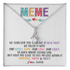Alluring Beauty Necklace 14K White Gold Finish | 1 | Personalized To My Meme Necklace From Grandkids Granddaughter We Squeezed This Necklace Meme Birthday Mothers Day Christmas Customized Gift Box Message Card | teecentury