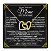 Interlocking Hearts Necklace 18K Yellow Gold Finish | 1 | Personalized To My Meme Necklace Gifts Meaningful Gift To Meme From Granddaughter Without You There Is No Me Mothers Day Birthday Custom Gift Box Message Card | https://teecentury.