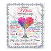 Personalized To My Mimi Gifts From Granddaughter Grandson Hugged Blanket Birthday Gifts For Mimi Mothers Day Thanksgiving Christmas Customized Fleece Blanket | teecentury