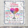 Personalized To My Mimi Gifts From Granddaughter Grandson Hugged Blanket Birthday Gifts For Mimi Mothers Day Thanksgiving Christmas Customized Fleece Blanket | teecentury