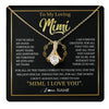 Alluring Beauty Necklace 18K Yellow Gold Finish | 1 | Personalized To My Mimi Gifts Necklace From Granddaughter Grandson Grateful Thank You Mimi Birthday Mothers Day Christmas Customized Gift Box Message Card | teecentury