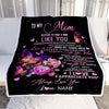Personalized To My Mom Blanket From Daughter Son Floral Butterfly Blessed Have You A Mom Birthday Mothers Day Christmas Customized Bed Fleece Throw Blanket | teecentury