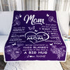 Personalized To My Mom Blanket From Daughter Son Purple You Are The Perfect Mom Mother Birthday Mothers Day Christmas Customized Fleece Throw Blanket | teecentury