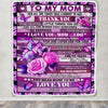 Personalized To My Mom Blanket From Daughter Son Wood Butterfly You Mean More To Me Mom Birthday Mothers Day Christmas Customized Fleece Throw Blanket | teecentury