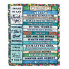 Personalized To My Mom Blanket From Daughter Wood Thank You My Angelic Mother Birthday Mothers Day Thanksgiving Christmas Customized Gift Fleece Blanket | teecentury