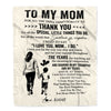 Personalized To My Mom Blanket From Son For All The Times That I Forgot To Thank You Mom Birthday Mothers Day Christmas Customized Fleece Blanket | teecentury