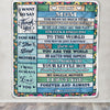 Personalized To My Mom Blanket From Son Wood Thank You My Angelic Mother Birthday Mothers Day Thanksgiving Christmas Customized Gift Fleece Blanket | teecentury