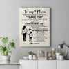 Personalized To My Mom Canvas From Son For All The Times That I Forgot To Thank You Mom Birthday Mothers Day Christmas Custom Wall Art Print Framed Canvas | teecentury
