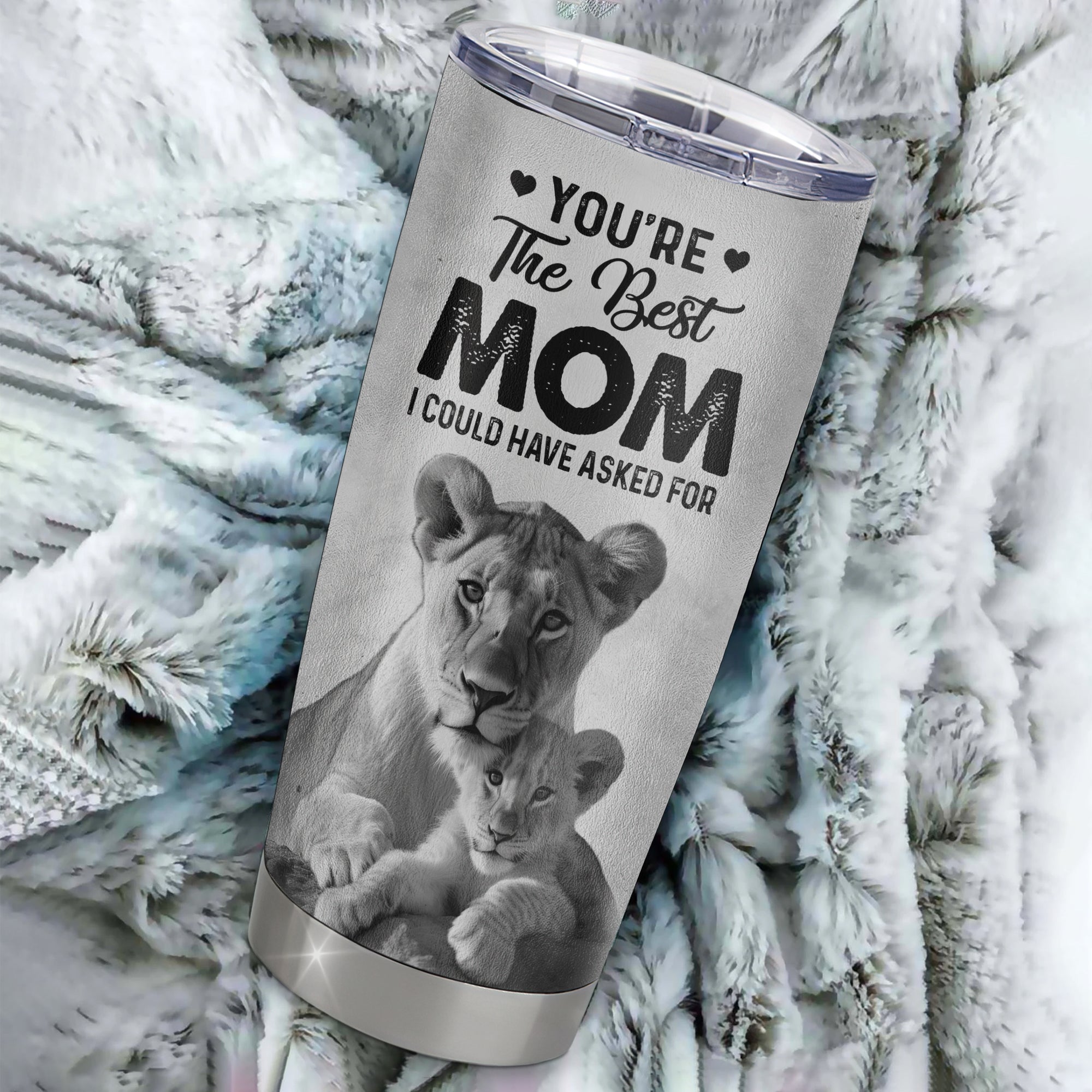 Personalized To My Mom From Daughter Litte Girl Stainless Steel Tumbler Cup Love You Always And Forever Lion Mom Mothers Day Birthday Christmas Travel Mug | teecentury