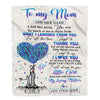 Personalized To My Mom Gift Blanket From Daughter Tree I Am Because You Are Mom Mothers Day Birthday Gifts Thanksgiving Christmas Customized Fleece Blanket | teecentury