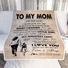 Personalized To My Mom Gifts Blanket From Daughter Thank You My Hero Mom Birthday Gift Mothers Day Thanksgiving Christmas Customized Bed Fleece Throw Blanket | teecentury