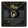 Forever Love Necklace 18K Yellow Gold Finish | 1 | Personalized To My Mom Gifts Necklace From Daughter Son Grateful Thank You Mom Birthday Gifts Mothers Day Jewelry Christmas Customized Gift Box Message Card | teecentury