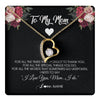 Forever Love Necklace 18K Yellow Gold Finish | 1 | Personalized To My Mom Necklace From Daughter Son I Need To Say I Love You Mom Jewelry Birthday Mothers Day Christmas Customized Message Card | teecentury