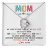 Forever Love Necklace 14K White Gold Finish | 1 | Personalized To My Mom Necklace From Daughter Son We Squeezed This Necklace Mom Birthday Mothers Day Christmas Jewelry Customized Gift Box Message Card | teecentury