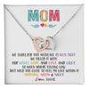 Interlocking Hearts Necklace Stainless Steel & Rose Gold Finish | 1 | Personalized To My Mom Necklace From Daughter Son We Squeezed This Necklace Mom Birthday Mothers Day Christmas Jewelry Customized Gift Box Message Card | teecentury