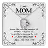 Forever Love Necklace 14K White Gold Finish | 1 | Personalized To My Mom Necklace Gifts From Daughter Son You Are The Sweetest Gift God Gave Me Mom Birthday Mothers Day Christmas Custom Gift Box Message Card | https://teecentury.