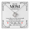 Love Knot Necklace 14K White Gold Finish | 1 | Personalized To My Mom Necklace Gifts From Daughter Son You Are The Sweetest Gift God Gave Me Mom Birthday Mothers Day Christmas Custom Gift Box Message Card | https://teecentury.