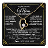 Forever Love Necklace 18K Yellow Gold Finish | 1 | Personalized To My Mom Necklace Gifts Meaningful Gift To Mom From Son Daughter Without You There Is No Me Mothers Day Birthday Custom Gift Box Message Card | https://teecentury.