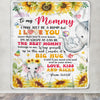 Personalized To My Mommy Blanket From Baby Name First Time Mom Elephant Sunflower I May Just Be A Bump Happy Mothers Day Customized Bed Fleece Blanket | teecentury