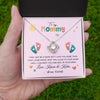 Love Knot Necklace | Personalized To My Mommy From Your Tummy Necklace Unborn Baby Bump Expecting Mom Mommy Pregnant Wife New Mom Mothers Day Customized Gift Box Message Card | teecentury