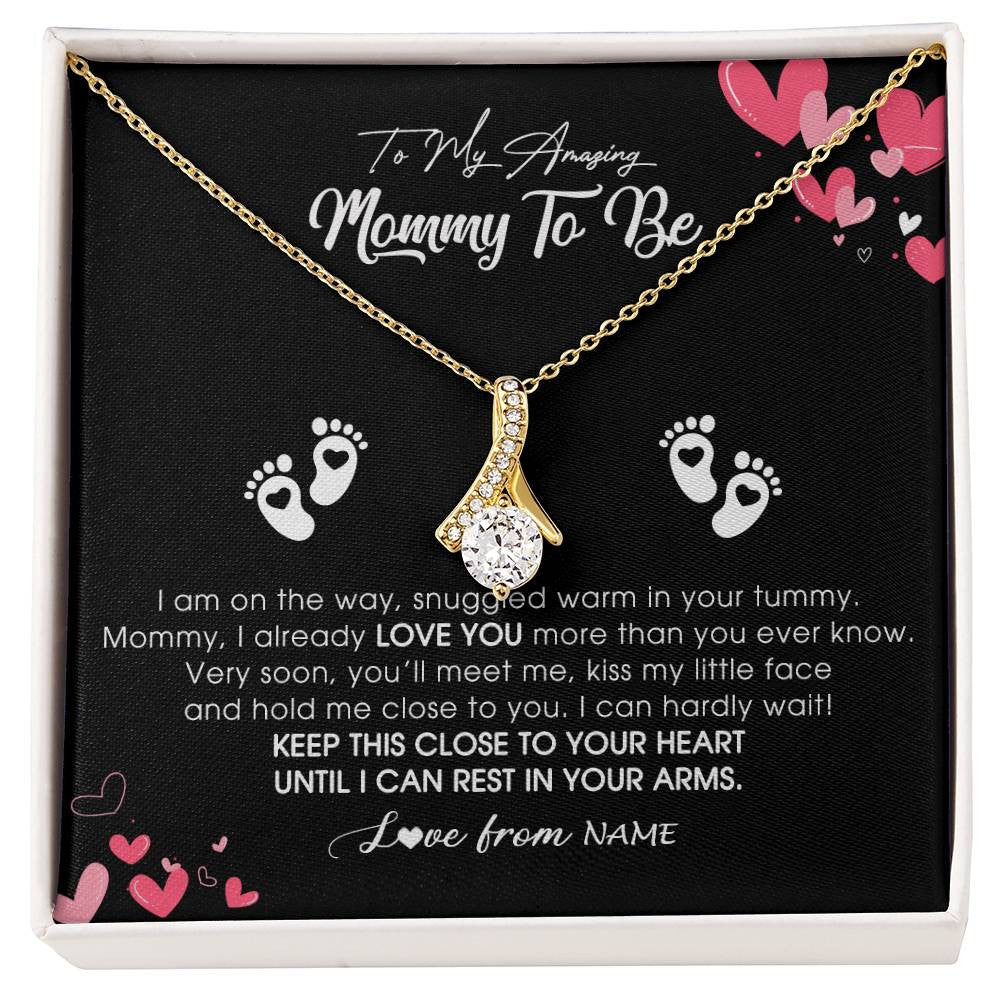 Personalized Dog Mothers Day Message Card Necklace, Dog Mom Gift