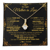 Alluring Beauty Necklace 18K Yellow Gold Finish | 1 | Personalized To My Mother In Law Necklace From Daughter I Chose You Son Mother In Law Mothers Day Birthday Wedding Christmas Customized Gift Box Message Card | teecentury