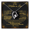 Forever Love Necklace | Personalized To My Mother In Law Necklace From Daughter I Chose You Son Mother In Law Mothers Day Birthday Wedding Christmas Customized Gift Box Message Card | teecentury