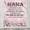 Personalized To My Nana Gifts From Granddaughter Grandson Blanket Pink Leopard Happy Birthday Gifts For Nana Mothers Day Christmas Customized Fleece Blanket | teecentury