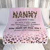 Personalized To My Nanny Gifts From Kids Blanket Pink Leopard Happy Birthday Gifts For Nanny Mothers Day Birthday Christmas Customized Fleece Throw Blanket | teecentury