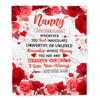Personalized To My Nanny Gifts From Kids Blanket Rose Flower Anniversary Birthday Gifts Nanny Mothers Day Thanksgiving Birthday Christmas Custom Fleece Blanket | teecentury