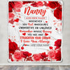 Personalized To My Nanny Gifts From Kids Blanket Rose Flower Anniversary Birthday Gifts Nanny Mothers Day Thanksgiving Birthday Christmas Custom Fleece Blanket | teecentury