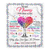 Personalized To My Nanny Gifts From Kids Hugged Blanket Birthday Gifts For Nanny Mothers Day Thanksgiving Birthday Christmas Customized Fleece Throw Blanket | teecentury