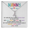 Alluring Beauty Necklace 14K White Gold Finish | 1 | Personalized To My Nanny Necklace From Kids We Squeezed This Necklace Nanny Birthday Mothers Day Christmas Jewelry Pendant Customized Gift Box Message Card | teecentury
