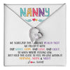 Forever Love Necklace 14K White Gold Finish | 1 | Personalized To My Nanny Necklace From Kids We Squeezed This Necklace Nanny Birthday Mothers Day Christmas Jewelry Pendant Customized Gift Box Message Card | teecentury