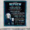 Personalized To My Nephew Blanket From Uncle Every Day Laugh Love Live Uncle Nephew Birthday Gifts Graduation Christmas Customized Fleece Throw Blanket | teecentury