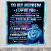 Personalized To My Nephew Blanket From Uncle Never Forget That I Love You Nephew Birthday Gifts Graduation Christmas Bed Fleece Throw Blanket | teecentury