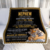 Personalized To My Nephew Blanket Tiger I Love You Forever From Aunt Auntie Uncle Nephew Birthday Gifts Christmas Graduation Customized Fleece Blanket | teecentury