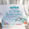 Personalized To My Nephew Blanket Turtle I Love You Forever From Aunt Auntie Uncle Nephew Birthday Gifts Christmas Graduation Customized Fleece Blanket | teecentury