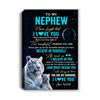 Personalized To My Nephew Canvas From Aunt Auntie Uncle Never Forget I Love You White Tiger Nephew Birthday Gifts Christmas Custom Wall Art Print Framed Canvas | teecentury