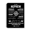 Personalized To My Nephew Canvas From Uncle Aunt Auntie I Wish You The Strength Nephew Birthday Gifts Graduation Christmas Custom Wall Art Print Framed Canvas | teecentury