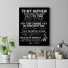 Personalized To My Nephew Canvas I Love You Forever From Aunt Auntie Uncle Nephew Birthday Gifts Christmas Thanksgiving Graduation Custom Wall Art Print Framed Canvas | teecentury