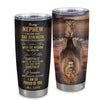 Personalized To My Nephew From Uncle Aunt Auntie Stainless Steel Tumbler Cup I Wish You The Strength Lion Nephew Birthday Graduation Christmas Travel Mug | teecentury