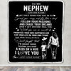 Personalized To My Nephew Gifts Blanket From Aunt Auntie My Only Wish For You Nephew Birthday Gifts Graduation Christmas Customized Fleece Throw Blanket | teecentury