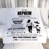 Personalized To My Nephew Gifts Blanket From Aunt Auntie Whenever Woman Unique Birthday Gifts For Nephew Graduation Christmas Custom Fleece Throw Blanket | teecentury