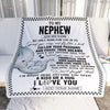 Personalized To My Nephew Gifts Blanket From Aunt Uncle Auntie Elephant My Only Wish For You Nephew Birthday Gifts Graduation Christmas Fleece Throw Blanket | teecentury
